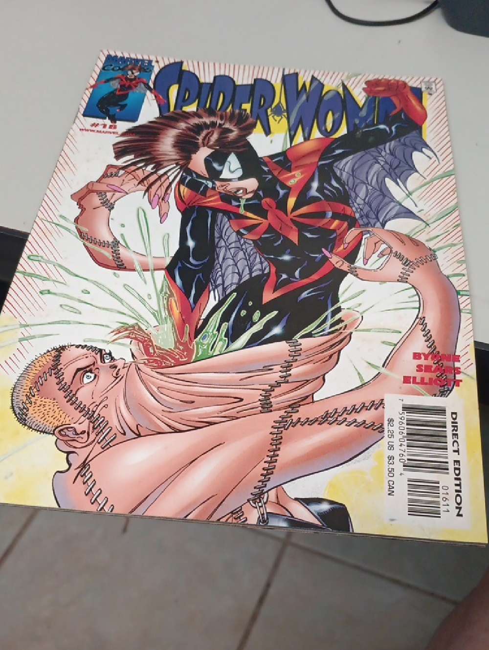 Marvel Spider-Woman Comic Cover - Black, Red, Yellow Not In Sleeve
